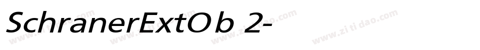 SchranerExtOb 2字体转换